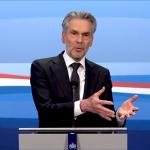Prime Minister Dick Schoof speaks at his weekly press conference on March 14, 2025.