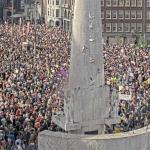  Tens of thousands of people join an anti-racism and anti-fascism rally at Dam Square in Amsterdam. 22 March 2025