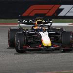 Red Bull Racing driver Max Verstappen of Netherlands in action during the Formula One Bahrain Grand Prix in Sakhir, Bahrain, 13 April 2025.