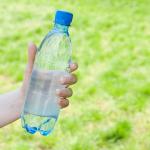 Offering a bottle of water