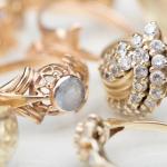 Golden jewelry.