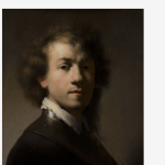 Rembrandt van Rijn (studio copy), Portret van Rembrandt met ringkraag (c. 1629) / Portrait of Rembrandt with Ruffled Collar (c. 1629) Originally attributed to Rembrandt, new evidence suggests it may have been painted by a student or apprentice.
