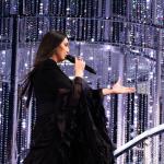 Yuval Raphael from Israel performed New Day Will Rise in the Grand Final of Eurovision 2025 in Basel, Switzerland. 17 May 2025