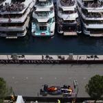 Red Bull driver Max Verstappen of the Netherlands steers his car during the Formula One Monaco Grand Prix race at the Monaco racetrack in Monaco, Sunday, May 25, 2025