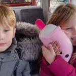 Photos of missing children Jeffrey and Emma, police warned that the children would currently be wearing different clothes. 