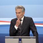 Dutch Prime Minister Dick Schoof addressing questions from reporters during his regular weekly press conference. 9 May 2025