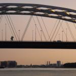The Van Brienenoordbrug in Rotterdam, the Netherlands.