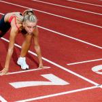 Runner in position.