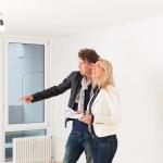 Two people at a house viewing