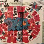 The special Amsterdam Duivenbord, like Snakes and Ladders, produced for the city’s 750th birthday