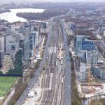 Aerial photo of the Zuidasdok A10 Zuid