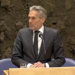 Prime Minister Dick Schoof speaks to the Tweede Kamer ahead of the debate on the fall of his first Cabinet. 4 June 2025