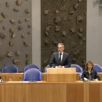 Prime Minister Dick Schoof speaks to the Tweede Kamer ahead of the debate on the fall of his first Cabinet. 4 June 2025