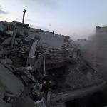 Rubble in Tehran after Israeli airstrikes on Iran, 13 June 2025