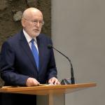 PvdA-GroenLinks leader Frans Timmermans during the Tweede Kamer debate on the fall of Prime Minister Dick Schoof's first Cabinet. 4 June 2025