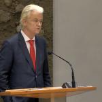 PVV leader Geert Wilders addresses the Tweede Kamer debate on the fall of Prime Minister Dick Schoof's first Cabinet. 4 June 2025