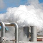 Geothermal energy plant.