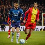 David Hancko playing for Feyenoord against Go Ahead Eagles, April 25, 2024.