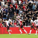 Sergiño Dest celebrates after scoring the 2–1 goal during the 29th Johan Cruyff Shield match between PSV Eindhoven and Go Ahead Eagles at the Philips Stadion in Eindhoven, the Netherlands, on August 3, 2025.