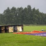 Police investigating the day after a fatal hot air balloon accident in De Hoeve, 14 August 2025