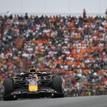 Red Bull Racing's Dutch driver Max Verstappen drives during the Formula One Dutch Grand Prix at The Circuit Zandvoort, western Netherlands, on August 31, 2025.