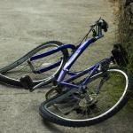 A damaged bicycle 