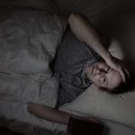 A man can't fall asleep