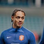 Xavi Simons during UEFA Euro 2024 qualifying game between national teams of Gibraltar and Netherlands, Estadio Algarve, Loule, Faro, Portugal