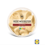 Lidl recalls “Chef Select Rode Misoboter” with barcode 8718796059271 and expiration date October 5, 2025.