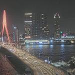 Erasmus Bridge in Rotterdam lit orange for women's safety after Abcoude teen Lisa's murder, 26 August 2025