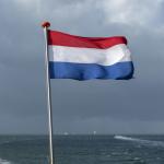 Dutch flag on a ship