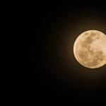 Moon before the total lunar eclipse