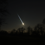 Asteroid 2023 CX1 enters the Earth's atmosphere over the north of France. 