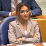 VVD leader Dilan Yeşilgöz during a parliamentary debate ostensibly about the national budget, but really about the upcoming elections. 17 September 2025