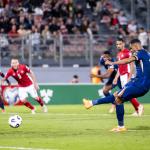 Cody Gakpo scores a penalty against Malta in a World Cup qualifier, October 9, 2025. 