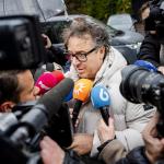 Marco Borsato arrives at the court of Utrecht on the first day of the child sex abuse trial against him, 28 October 2025