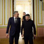 Ukrainian President Volodymyr Zelensky and Dutch Prime Minister Dick Schoof during their meeting in Kyiv, Ukraine, on October 6, 2025.