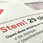 A municipality of Amsterdam voting pass for the 2025 parliamentary election