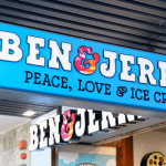 Ben & Jerry's ice cream sign