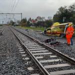A train hit an event ambulance on the railway crossing on Wethouder van Essenweg in Halfweg, Noord-Holland. 27 October 2025
