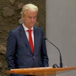 PVV leader Geert Wilders facing criticism from other party leaders during a debate in the Tweede Kamer about rioting at an anti-immigration protest in The Hague. 25 September 2025