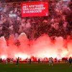 firework during the Dutch Eredivisie match between AFC Ajax and FC Groningen at Johan Cruyff Arena on November 30, 2025 in Amsterdam, Netherlands.