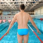 A man at a swimming pool
