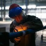 A shipyard worker