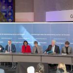 Members of the Dutch Electoral Council gather to announce the results of the 2025 Tweede Kamer Election. 7 Nov. 2025