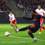 Arnaud Kalimuendo of Nottingham Forest scores the opening goal during the FC Utrecht vs Nottingham Forest UEFA Europa League match at Stadion Galgenwaard, Utrecht.