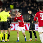 Mateo Chávez of AZ Alkmaar during the UEFA Conference League match between AZ Alkmaar and Jagiellonia Białystok at the AFAS Stadium on December 18, 2025, in Alkmaar, the Netherlands.