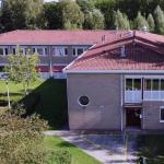 Aerial view of the asylum seeker center in Dronten, Flevoland. 2021