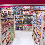Inside a toy store