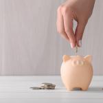 Piggy bank representing financial savings.